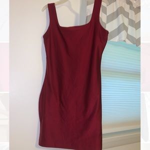 WINDSOR Square Neck Satin Mini Dress